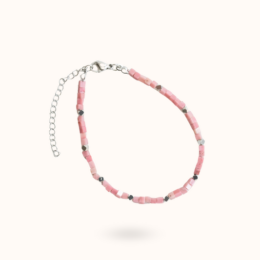 Rhodoniet Armband Zilver