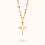 Stern-Halskette Gold