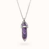Ketting Pendant Amethyst (Genezing) Zilver