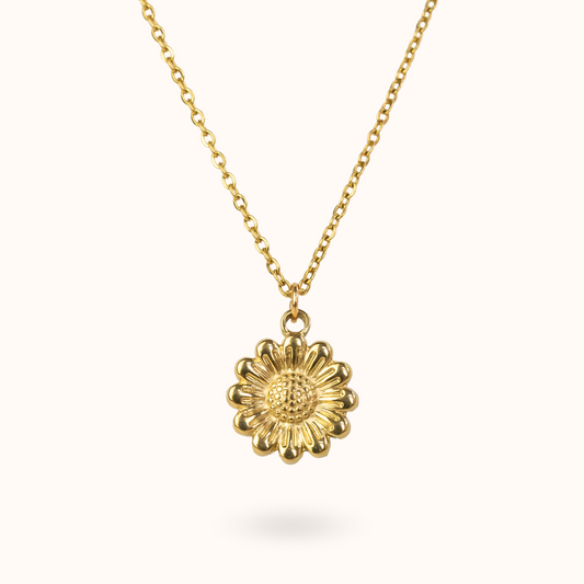 Blumenkette Gold