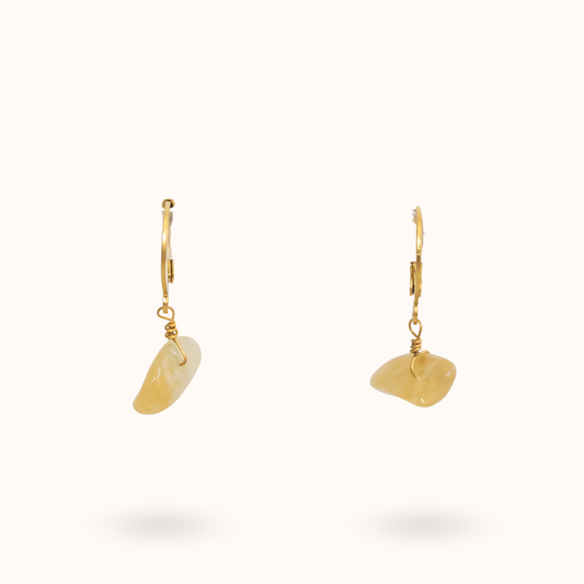 Gemstone Earrings Citrine (Success) Gold