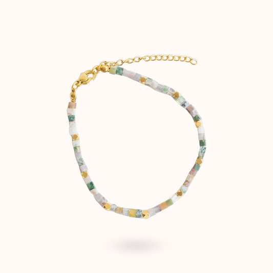 Indiase agaat armband goud