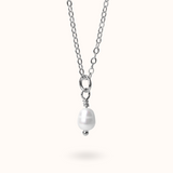 Fine Line Necklace Sweetwater (Purity) Pearl Ball Silver