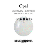 Fine Line Necklace Opal (Purity) Rectangle Gold