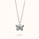 Butterfly Necklace Silver