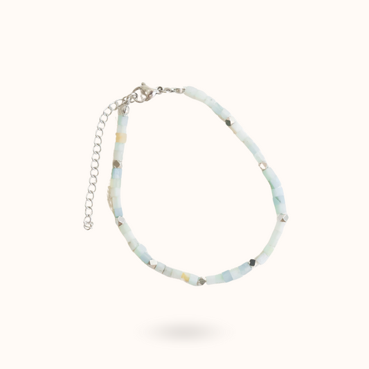 Amazoniet Armband Zilver