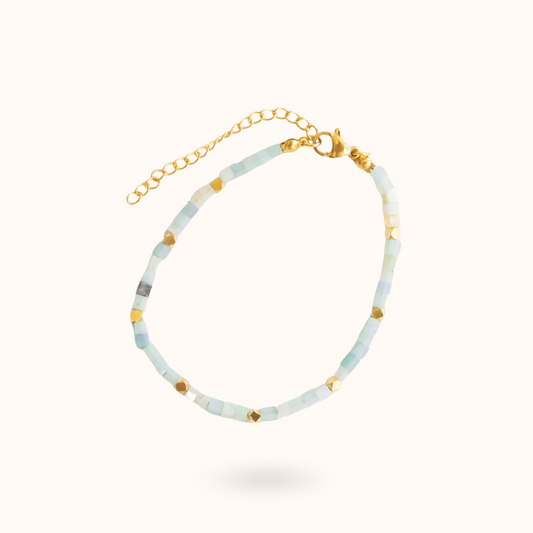 Amazoniet Armband Goud