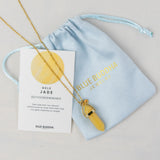 Necklace Pendant Yellow Jade (Self-sufficiency) Silver