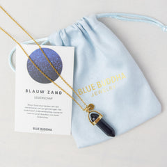 Halskette mit Anhänger Blue Sand (Führung) Gold