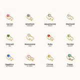 Herzring mit Geburtsstein für Juni – Mondstein