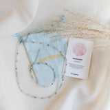 Rosenquarz Choker Silber