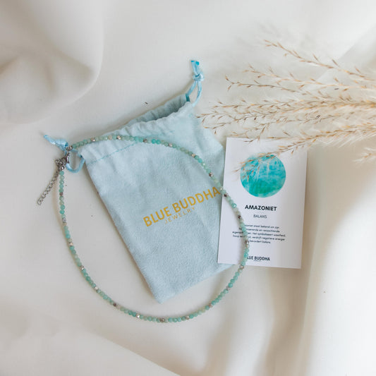 Amazonit Choker Silber