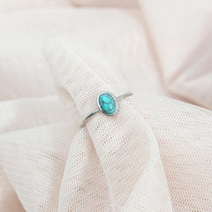 Gemstone Ring Turquoise Silver