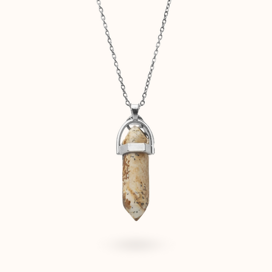 Necklace Pendant Picture Jasper (Harmony) Silver