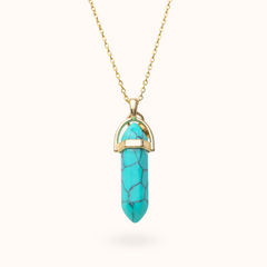 Necklace Pendant Turquoise (Spirituality) Gold