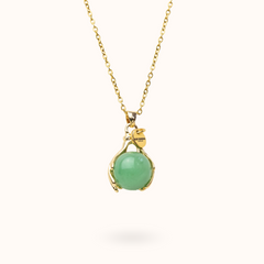 Necklace Hands Aventurine (Well-being) Gold