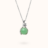 Aventurine Embrace Necklace Silver