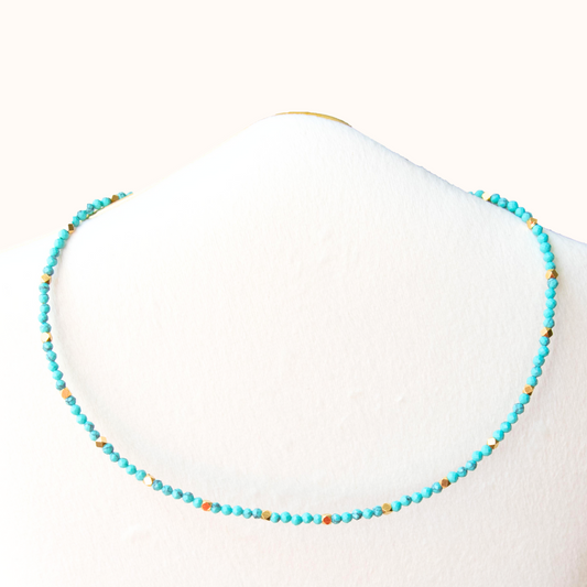 Turquoise Choker Gold