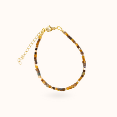 Gemstone Bracelet Tiger's Eye Gold