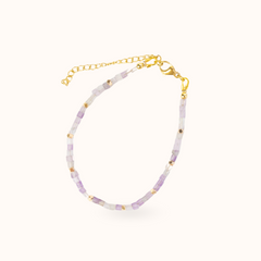 Gemstone Bracelet Amethyst (Healing) Gold