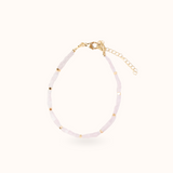 Rose Quartz Bracelet Gold