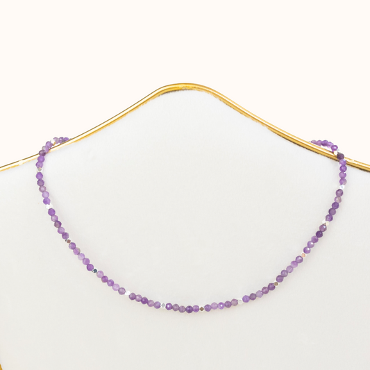 Amethyst Choker Silver