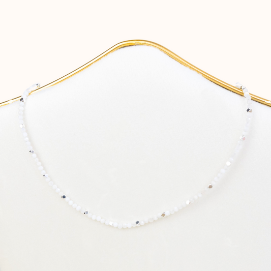 Mondstein Choker Silber