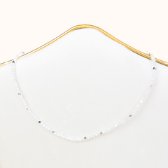 Gemstone Choker Moonstone Silver