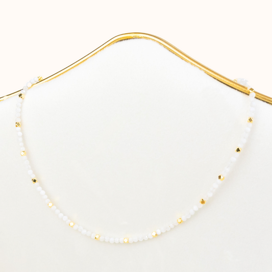 Moonstone Choker Gold