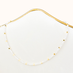 Gemstone Choker Moonstone Gold