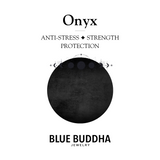 Fine Line Earrings Onyx (Anti Stress) Ball Silver