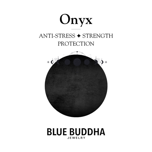 Fine Line Necklace Onyx (Anti Stress) Ball Gold