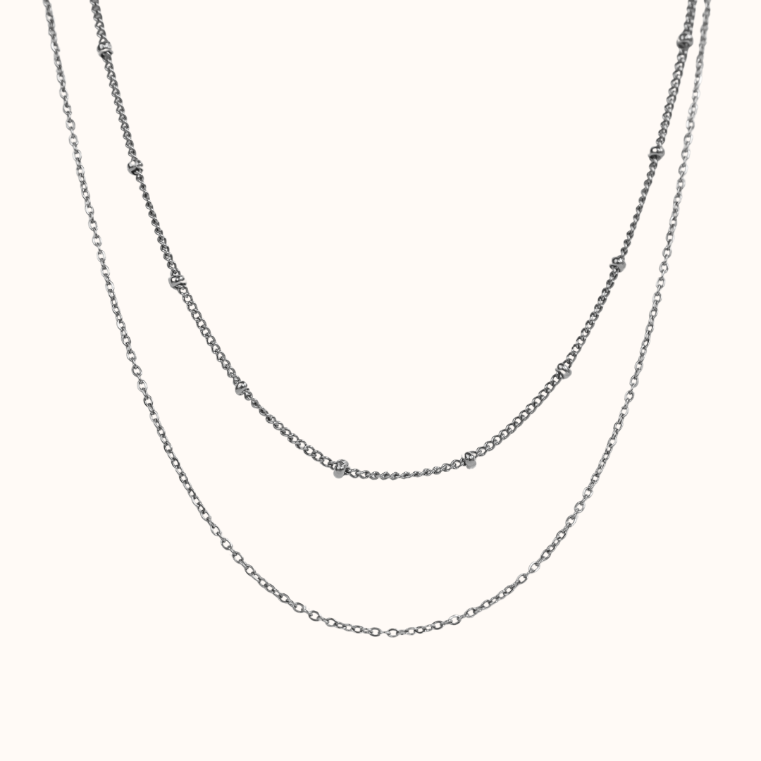 Schlangen-Geburtsstein-Halskette aus Silber