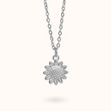 Sonnenblumen Halskette Silber