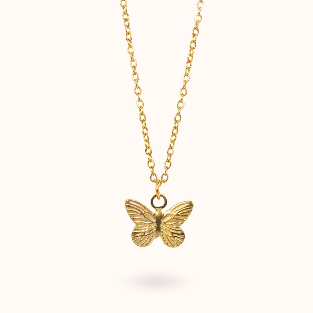 Butterfly Necklace Gold