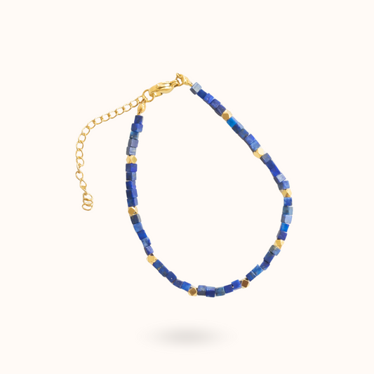 Lapis Lazuli Armband Goud