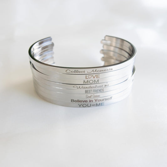 Bangle - Believe In Yourself - Silver