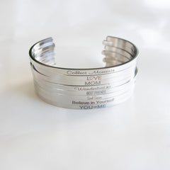 Bangle - MOM - Silver