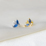 Blue Butterfly Stud