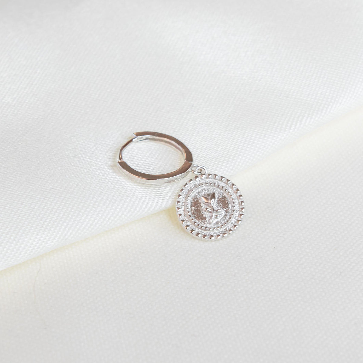 Rose Coin Earring