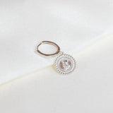 Rose Coin Earring