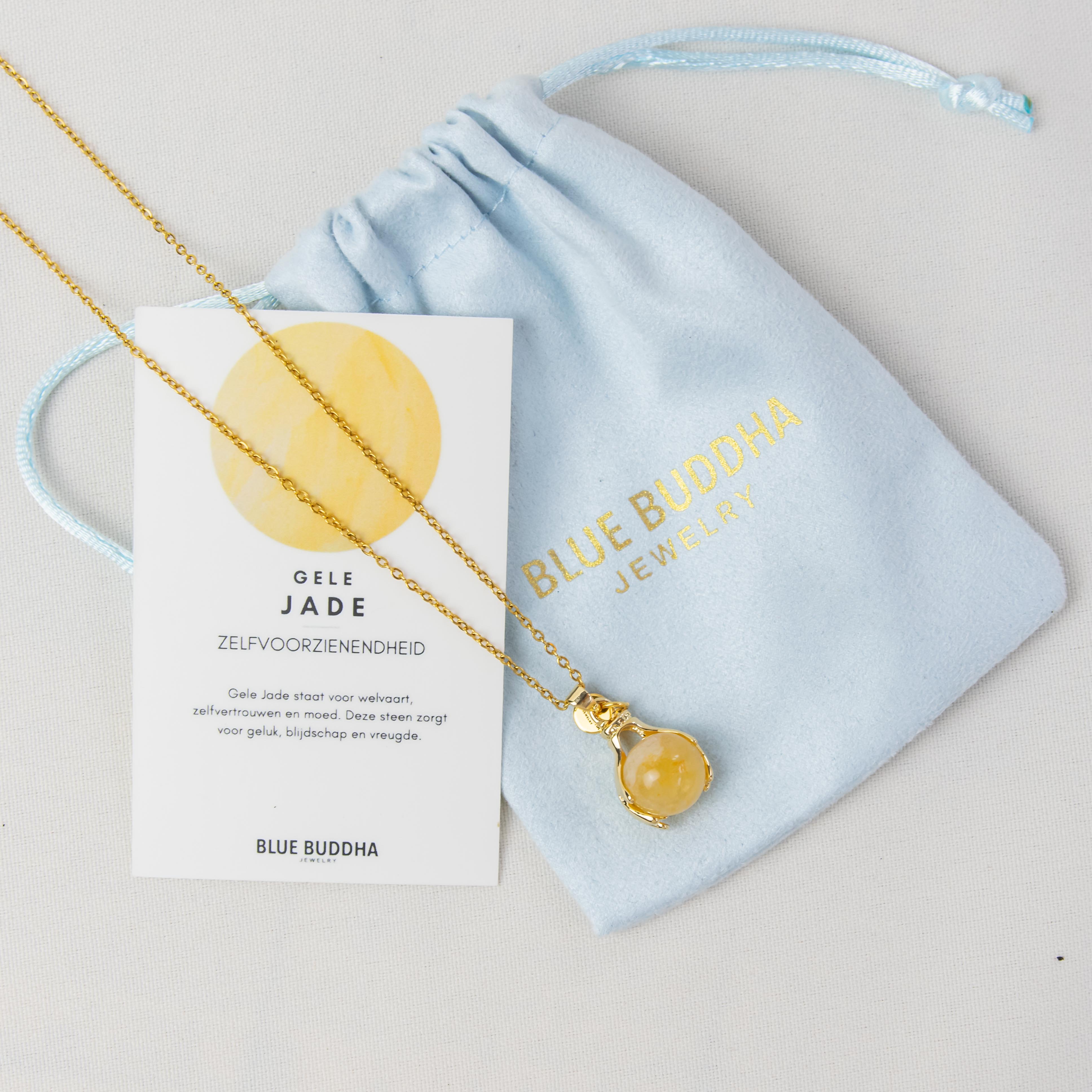 Necklace Hands Yellow Jade (Self-sufficiency) Gold