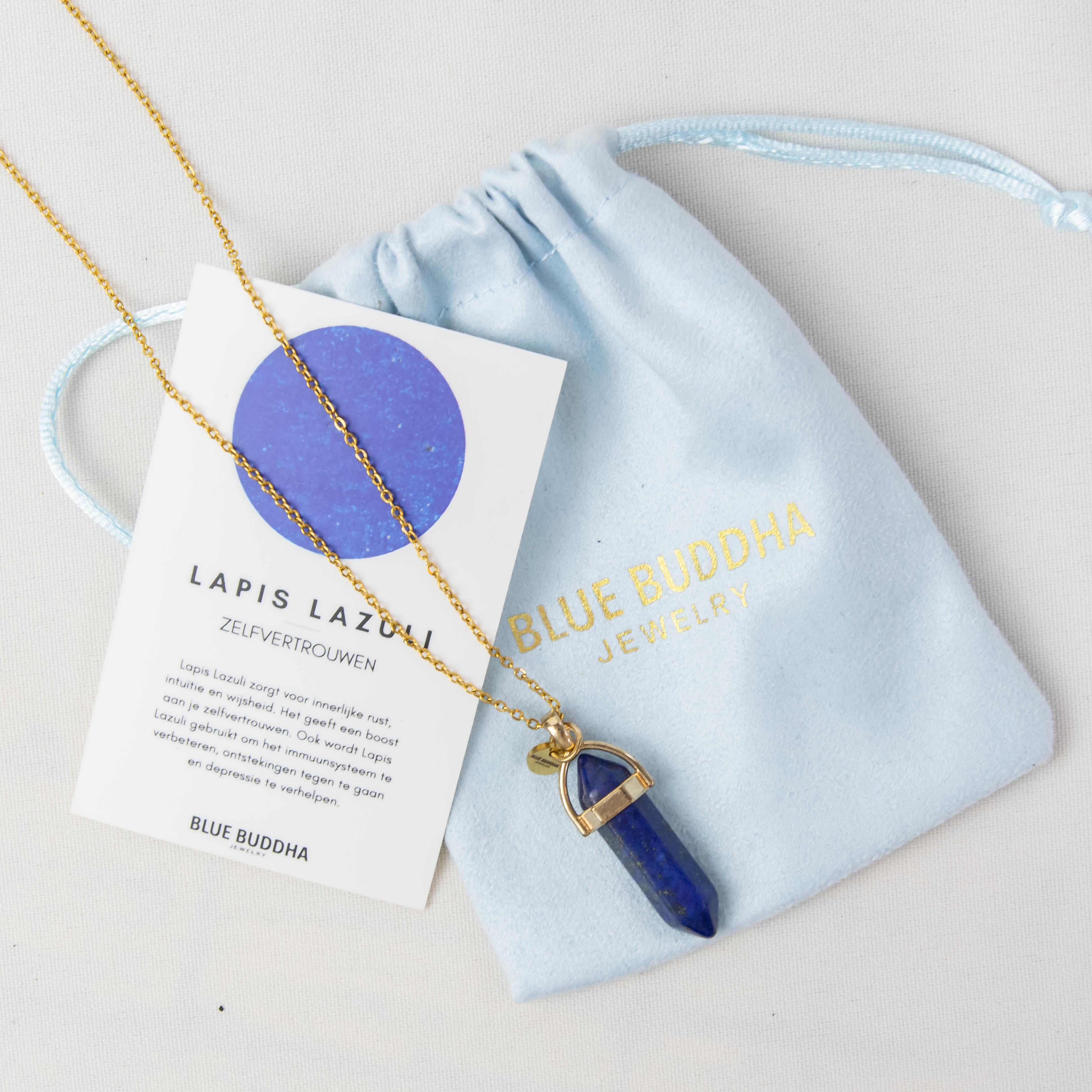 Necklace Pendant Lapis Lazuli (Self-confidence) Gold
