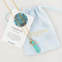 Necklace Pendant Turquoise (Spirituality) Gold