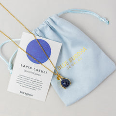 Ketting Handjes Lapis Lazuli (Zelfvertrouwen) Goud