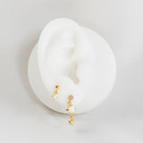 Opal Ball Stud Gold