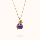 Halskette Hände Amethyst (Heilung) Gold