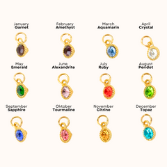 Love Balls Birthstone Necklace Gold