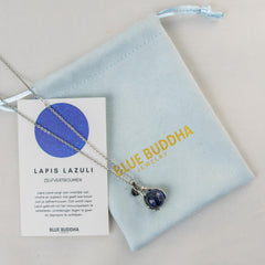 Necklace Hands Lapis Lazuli (Self-confidence) Silver