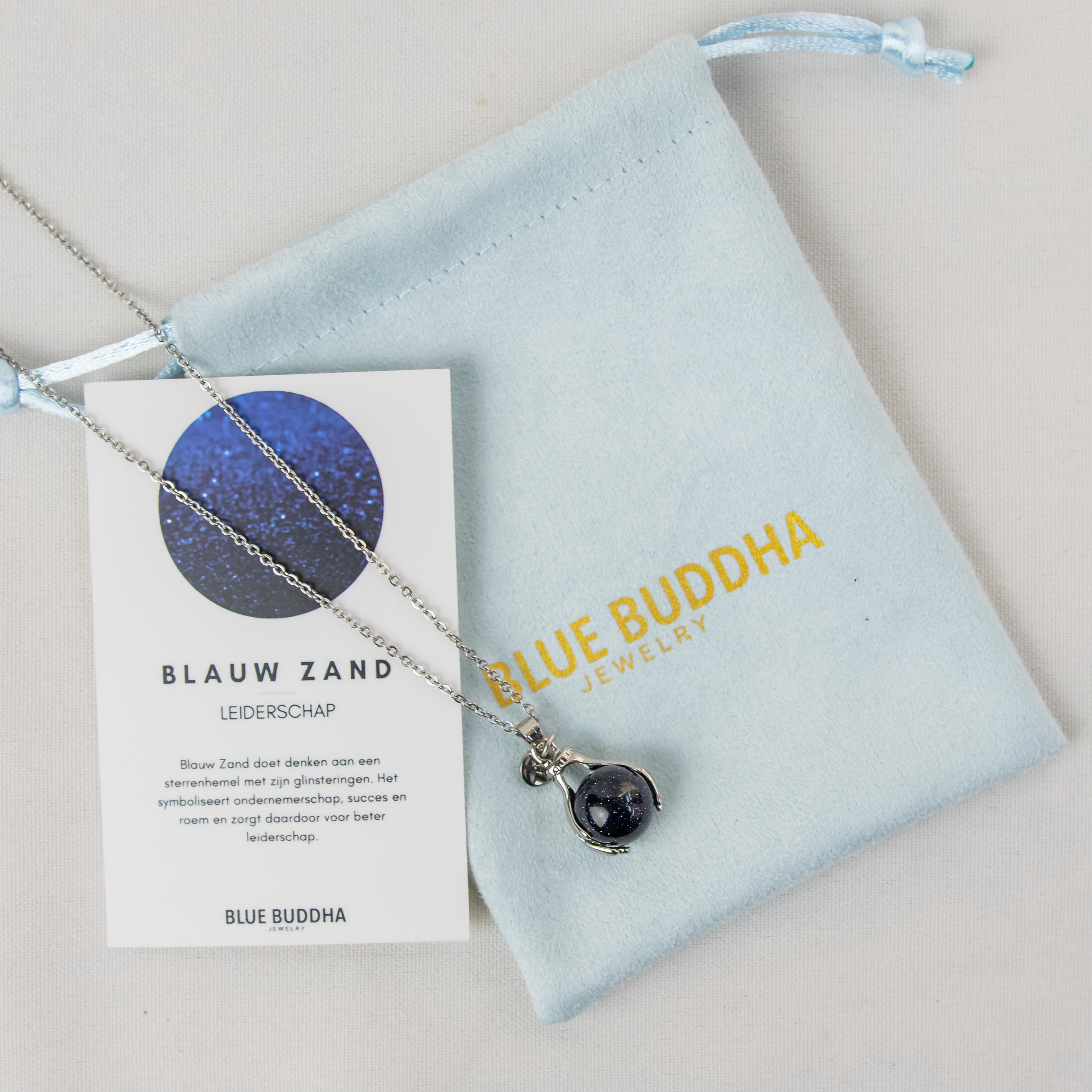 Necklace Hands Blue Sand (Leadership) Silver